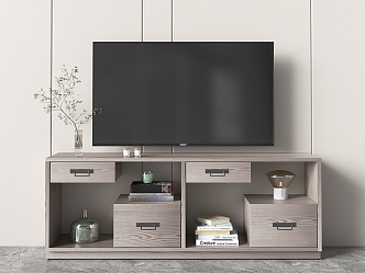 Modern TV Cabinet Wooden TV Cabinet 3d model