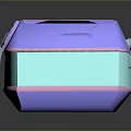 Shiny Metallic Multicolored Decorative Box With Glossy Surface And Reflective Finish