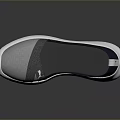 Gray Blue and White Casual Slip On Shoes with Comfortable Lightweight Design and Logo