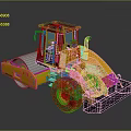 Heavy Duty Yellow Road Roller with Cabin for Construction Machinery Equipment