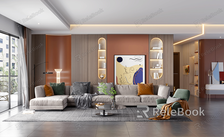 Light Luxury Living Room model