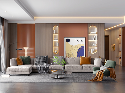 Light Luxury Living Room model