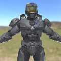 Master Chief In High Tech Combat Armor From Halo Game 3d model