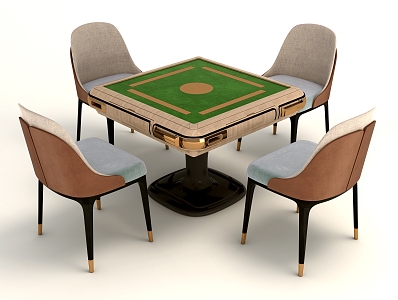 Modern Mahjong Chess Table 3d model