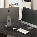 Apple Computer Desktop Computer Laptop Monitor Digital Equipment Office Equipment 3d model