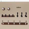 Wooden Wall Mounted Coat Hooks With Metal Hooks And Various Designs For Home