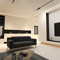 Modern Detached Villa Exterior Design With Large Windows Balcony And Interior Rooms