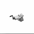Heavy Duty Metal Bench Vice With Rotating Base Black Handle And Clamping Jaws