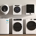 Various Types Of White Washing Machines With Modern Styles For Home Use