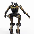 Smart Machine With Metallic Armor Mechanical Limbs And High Tech Structure 3d model