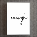 Just Be You Artistic Wall Decor With Stylish Typography Design