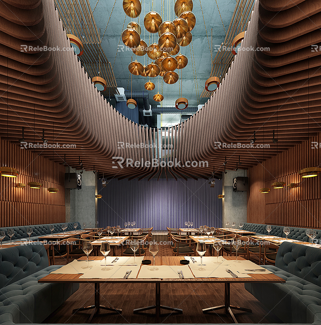 Modern Restaurant 3d model