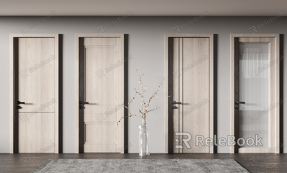 Modern swing door combination model