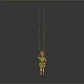 Robot puppet man string puppet machine puppet puppet woman hanging string puppet figure game character 3d model