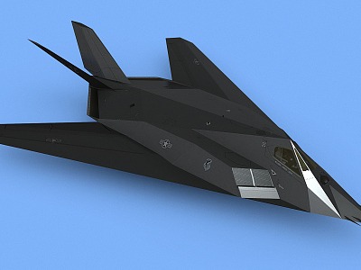 F117 Stealth Fighter Nighthawk Attack Jet Fighter 3d model