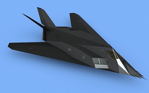 F117 Stealth Fighter Nighthawk Attack Jet Fighter 3d model