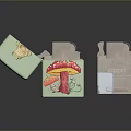 Stylish Lighters With Mushroom Pattern And Colorful Designs On