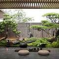 New Chinese Courtyard Landscape 3d model