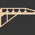 Yellow SEERN Industrial Cantilever Beam With CAP MAX 1200 kg Load Capacity
