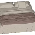 Wind double bed 3d model