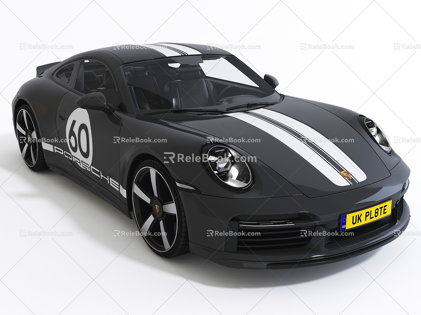 Modern automobile sports car means of transportation 3d model