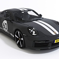 Modern automobile sports car means of transportation 3d model