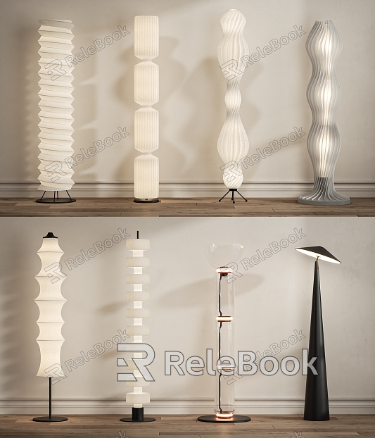 Modern Cream Style Floor Lamp model