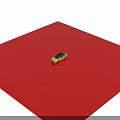 Sleek Yellow Electric SUV with Black Roof and Modern Design on Reflective Red Surface