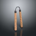 Wooden Nunchaku With Anti Slip Texture And Comfortable Grip For Daily Use