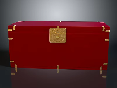 Korean Wooden Box Wooden Box Korean Furniture Antique Furniture Antique Furniture 3d model