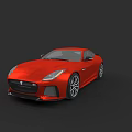 Red Sports Car With Sleek Exterior Design And Alloy Wheels