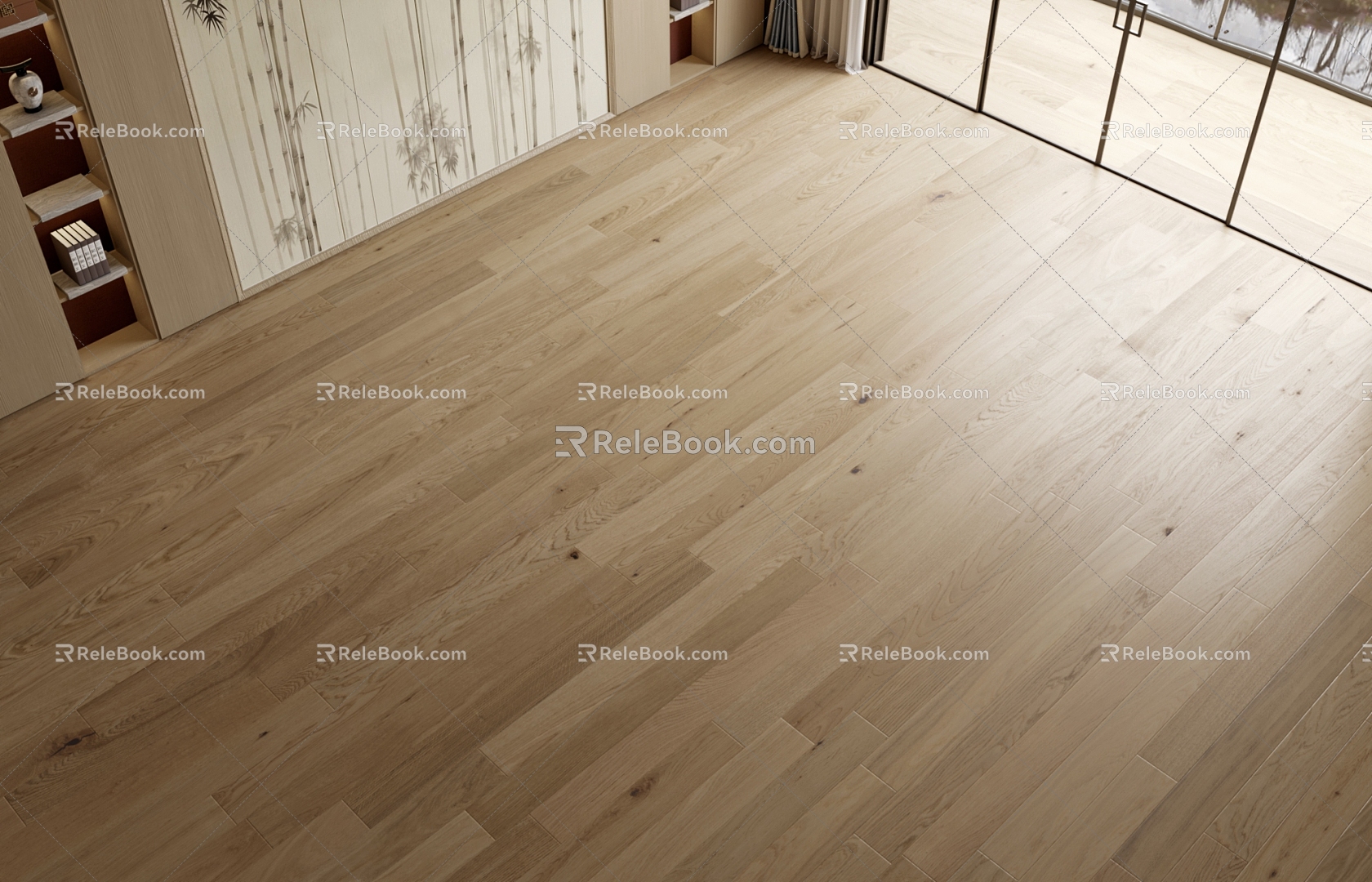 Wood Flooring Log Wind Flooring Solid Wood Flooring 3d model