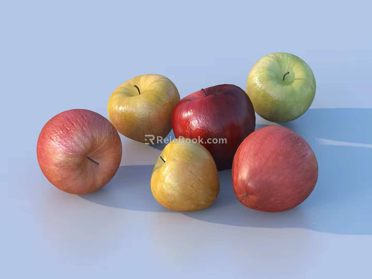 Apple Fruit Green Apple 3d model