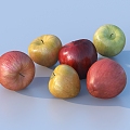 Apple Fruit Green Apple 3d model