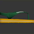 Casual Daily Flip Flops With Yellow Soles Green Straps And White Stripes