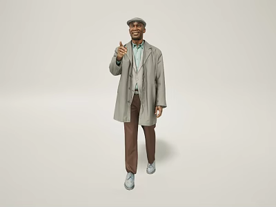 Characters Men Women Winter Dress 4K Map Fine Model pbr Has Map 3d model