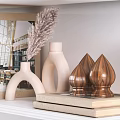 Modern ornaments combination decorations 3d model