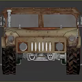 Vintage Texas Themed Off Road Truck With Rustic Metal Body Design