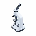Professional Medical Microscope With Single Eyepiece Adjustable Stage And Stable Base 3d model