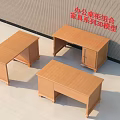 Set of Office Desk Cabinet Combination Furniture Series