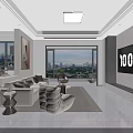 Modern Minimalist Light Toned Open Layout Living And Dining Room Cozy Interior Design Idea