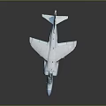 Detailed Light Gray Airplane Model with Blue Nose Open Cockpit Red Door and Landing Gear