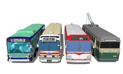 modern bus 3d model