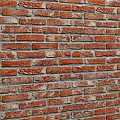 Classic Red Brick Wall with Natural Texture and Rustic Pattern Design
