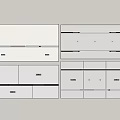Modern Ceiling Modern Inheritance Ceiling Honeycomb Big Board Yuba 3d model