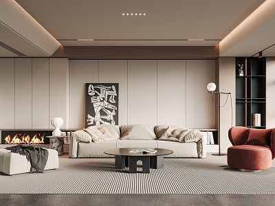 modern living room model