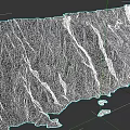 Microtopography With Rocky Cliff Steep Terrain Natural Vegetation And Base Rocks