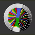Colorful DNA Helix Model Toy With Plastic Building Segments For Education