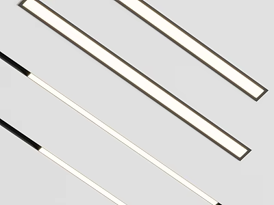 Linear Design LED Downlights And Spotlights For Modern Ceiling Lighting 3d model