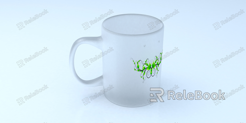 Modern Water Cup Frosted Water Cup model